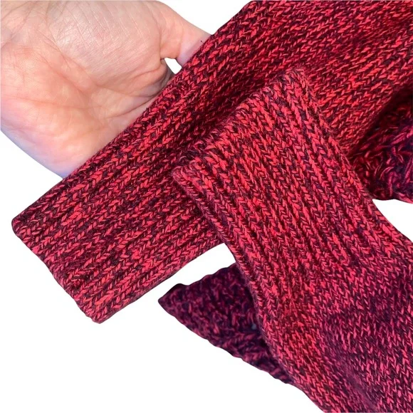 Eddie Bauer Red/Black Open Front Cardigan M - Picture 9 of 14